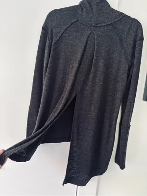 NWT Free People We the Free Turtleneck Sweater open back size XS thumbnail 6