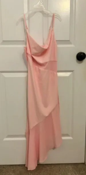 pink midi cocktail dress thumbnail 1