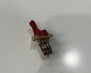 Ring Bling Heel Shoe Ring Adjustable Gold Band thumbnail 4