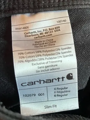 Carhartt Women’s Slim Knit Dungaree Pant thumbnail 4