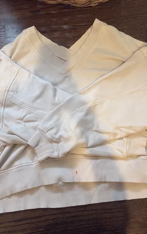 Aerie Sweater Tan V-Neck thumbnail 1