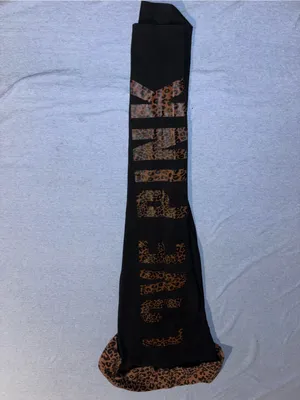 PINK Victoria's Secret Cheetah Mid Rise Fold Over Legging thumbnail 2