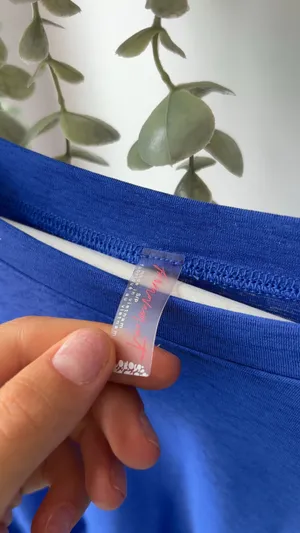 free people blue long sleeve top  thumbnail 2