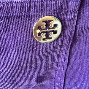 Tory Burch Purple Corduroy Pants with‎ Gold Embellishment Skinny Size 29 thumbnail 5