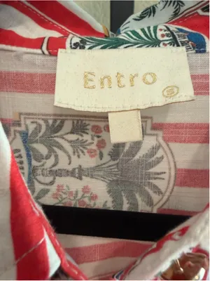 Entro Willow Wild Flower Sleeveless Midi Dress in Red Size S thumbnail 7