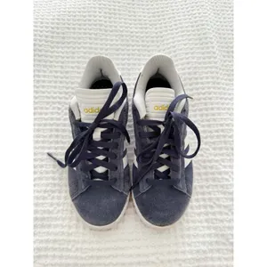 Adidas Grand Court Alpha 00s Suede Platform Sneakers Navy White Women’s 6 thumbnail 3