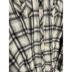 Harley Davidson Size Medium Plaid Button Down thumbnail 3