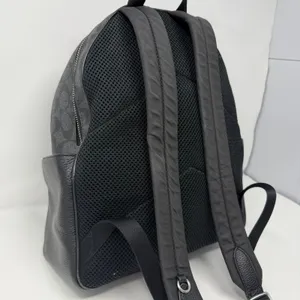 Coach Court Signature Canvas Pebble Leather Backpack Black Women One Size thumbnail 11