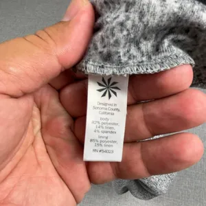 Athleta Dress Womens Small Gray Jersey Sheath Pleated Cap Sleeve Knee Length thumbnail 7