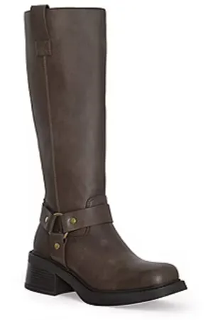 Rebecca Minkoff Womens Sona Stacked Heel Motorcycle Boots thumbnail 1