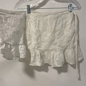 Princess Polly White Eyelet Ruffle Wrap Mini Skirt | Size 0 thumbnail 5