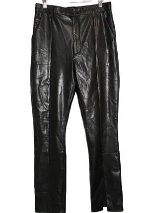 Womens Abercrombie & Fitch Skinny Ultra High Rise Black Vegan Pants Size 31 / 12 thumbnail 1