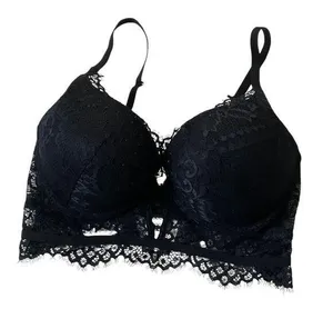 & Other Stories Black Lace Rhinestones Push Up Bra Women Size 34D | 52-16 thumbnail 1