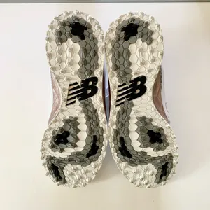 New Balance White Pink Rose Gold Silver Cheetah Golf Shoes US 6 thumbnail 6