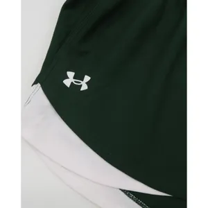 Under Armour Play Up 3.0‎ Shorts Womens Large Green White Athletic Running Gym thumbnail 5