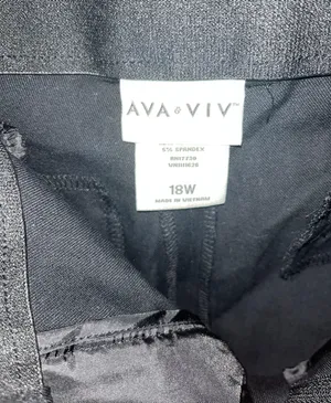 Ava & Viv Black Dress Pants 18W thumbnail 2