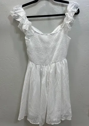 Shein White Sundress Flowy thumbnail 2