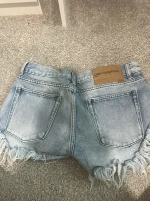 One teaspoon low rise denim shorts thumbnail 2