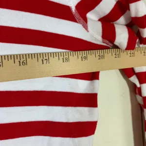 Hanna Andersson XL Red White Green Striped Long Sleeve Holiday Pajama Top‎ ONLY thumbnail 6