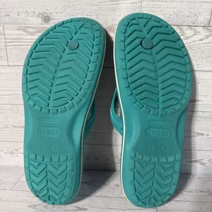 Crocs Classic II Flip Flops Teal Green Unisex Sandals Size Men 7 Women 9 206119 thumbnail 4