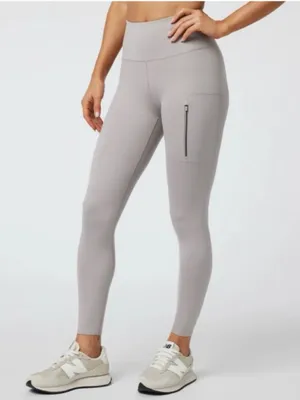Vuori High-Rise Pocket Legging in Light Gray Size S thumbnail 1
