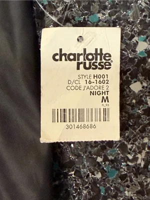 Charlotte Russe Faux Leather Top Mock Neck Sleeveless Cropped Tank Medium NWT thumbnail 2