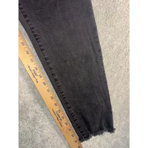 madewell 9in high rise skinny 36 Tall Button‎ Fly Fray thumbnail 12