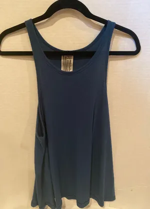 Free People NWOT! Navy Blue Tank Top, Size: Large thumbnail 1