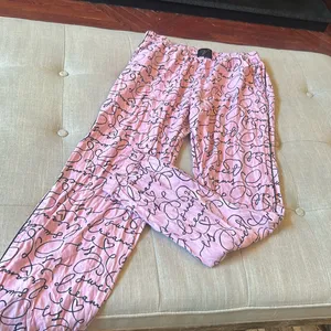 Pink Victoria's Secret Graphic Pajama Pants Boxer Style Size XS thumbnail 2