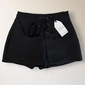 English Factory XS Black Lace Up Corset High Waist Skort Y2K Whimsigoth Witchy‎ thumbnail 4