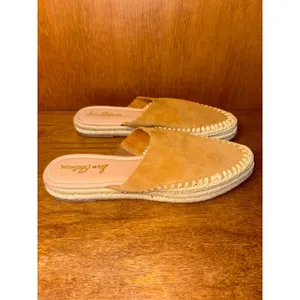 Sam Edelman Austin Camel Brown Suede Woven Espadrille Slip On Mules Size 9 thumbnail 6