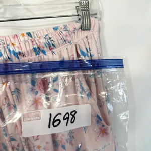 Catherine Malandrino Small Pajama Set Pink‎ Floral Short Sleeve Pants Soft 1698 thumbnail 16