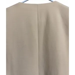Zara Double Breasted Ruffle‎ Bottom Pea Coat Women's Size XS thumbnail 4