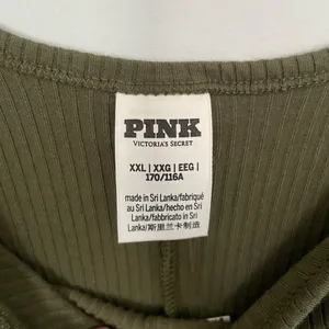 PINK Victoria's Secret Base Cotton Ribbed Long Sleeve Romper- Olive-Size XXL-NWT thumbnail 4