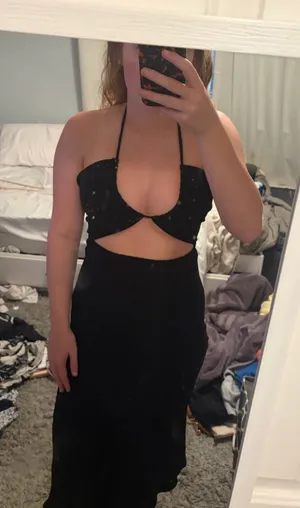Boutique Cut-Out Black Maxi Dress thumbnail 1