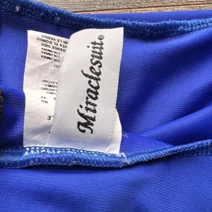 Miraclesuit Royal Blue Ruched Underwire One Piece Swimsuit Size 6 Slimming thumbnail 5