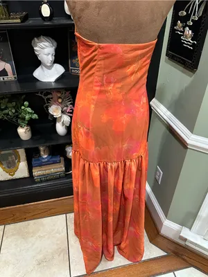 Peppermayo Eden Strapless Tropical Maxi Dress – Size US 8 thumbnail 8