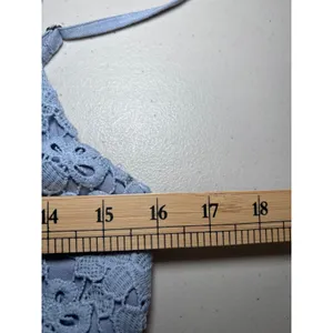 Abercrombie & Fitch‎ Cornflower Blue Spaghetti Strap Dress Large Crochet thumbnail 8