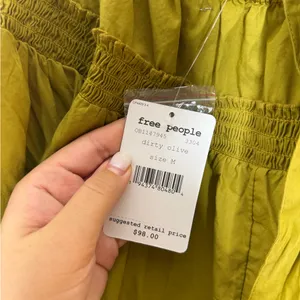 Free People Dirty Olive Sail Away Halter Tunic Mini‎ Dress thumbnail 10