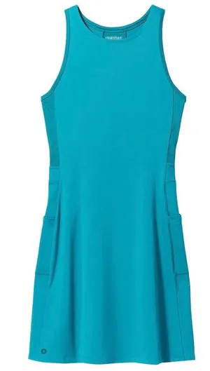 Like New SmartWool Active Tank Dress Lake Blue/Green Size Small thumbnail 1