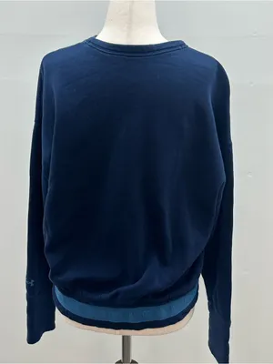 Under Armour Project Rock Cinch Hem Sweatshirt Small Blue Blood Sweat Respect thumbnail 6