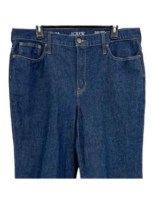 J.Crew Womens Slim-Wide High-Rise Semi-Stretch Denim Jeans Size 32 thumbnail 3
