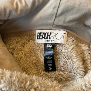 Beach Riot Shayla Teddy Crop Sweatshirt Top thumbnail 4