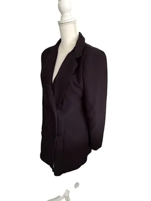 SHEIN Black Tuxedo Blazer Long Sleeve Dress Size Medium thumbnail 4