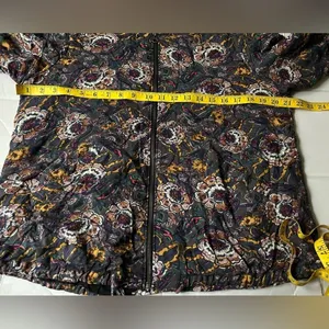 Free People Women’s Floral Bomber Jacket Size Small thumbnail 6