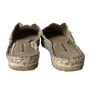 Karl Lagerfeld‎ Metallic Silver Espadrille Slides Slip on Shoes Women Size 7.5 thumbnail 14