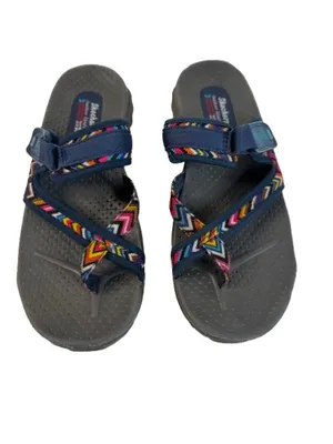 Skechers Colorful Strap Sport Sandals Navy with Multicolor Pattern thumbnail 2