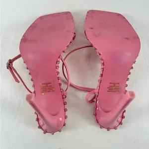 Steve Madden Zelle Square Toe‎ Rhinestone Heels in Pink Size 9 thumbnail 10