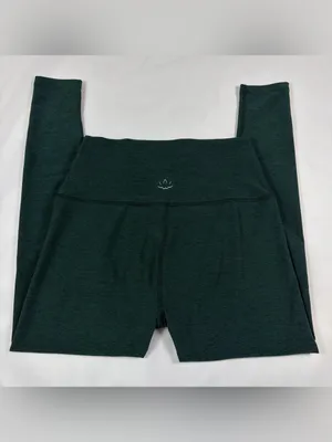Beyond Yoga Spacedye Vitalize Full Length Midnight Green Heather Leggings Size L thumbnail 2