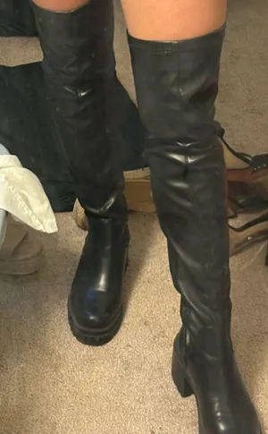 Diba True high high black leather boots thumbnail 2